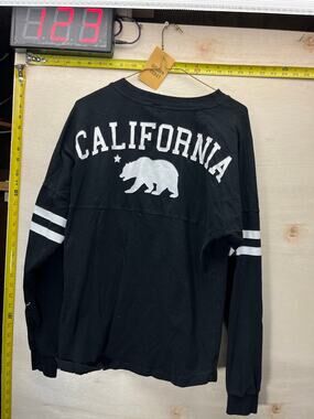 Dream Basics California Bear Womens Black Long Sleeve Shirt